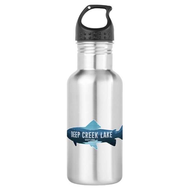 Deep Creek Lake Maryland Fish 532 Ml Water Bottle (Front)