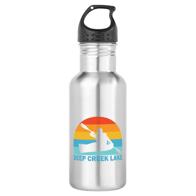 Deep Creek Lake Maryland Kayak 532 Ml Water Bottle (Front)