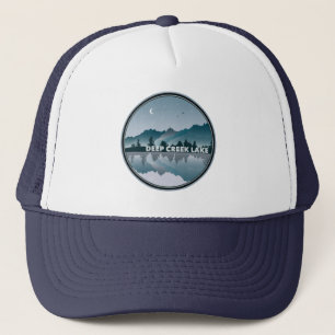 Deep Creek Lake Maryland Reflection Trucker Hat