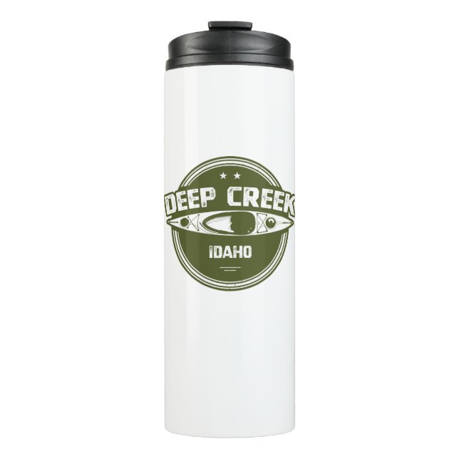 Deep Creek Wild And Scenic River Idaho Kayaking Thermal Tumbler (Front)