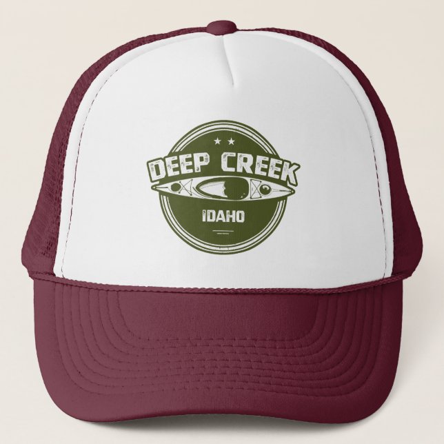 Deep Creek Wild And Scenic River Idaho Kayaking Trucker Hat (Front)