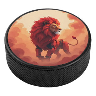 Deep Crimson Glow – The Lion of Burning Destiny. Hockey Puck