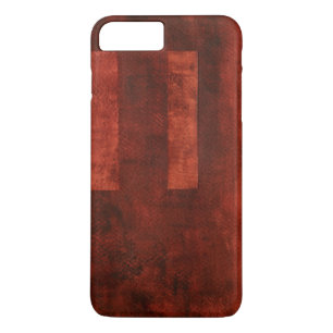 Deep Crimson Painting with Geometric Shapes Case-Mate iPhone Case