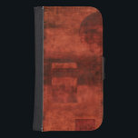 Deep Crimson Painting with Geometric Shapes Samsung S4 Wallet Case<br><div class="desc">If you love red then this is the print for you. Geometric shapes populate the background. Get your hands on this wonderful print today!</div>