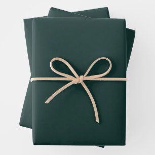 Deep Cyan Solid Colour Wrapping Paper Sheet