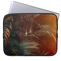 Deep dark green palm leaves pattern with bright or