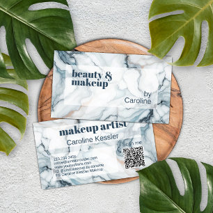 Deep Dark Teal Blue Grey Rose Gold Marble Pattern Business Card