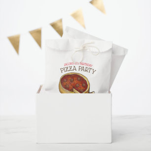 Deep Dish Pepperoni Pizza Pie Birthday Party Favour Bags