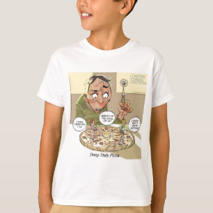Deep Dish Pizza Funny Philosophical T-Shirt