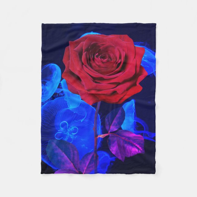 Deep Dive Buddha Today #6 Cosy Ocean  Fleece Blanket (Front)