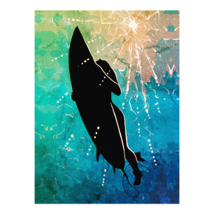 Deep Dive – Surfer's Underwater Journey Photo Print