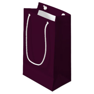 Deep Eggplant-Coloured Gift Bag - Small, Glossy