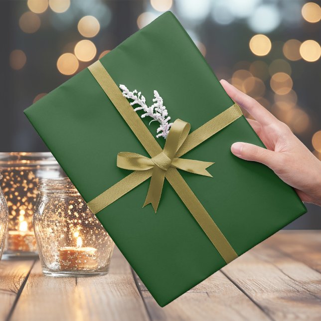 Deep Elegant Christmas Green Wrapping Paper (Creator Uploaded)