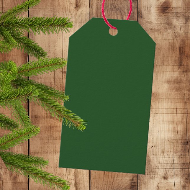 Deep Elegant Green - Solid Gift Tags (Creator Uploaded)