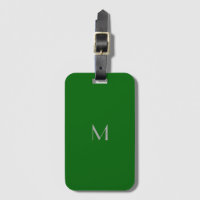 Deep Emerald Green - add monogram
