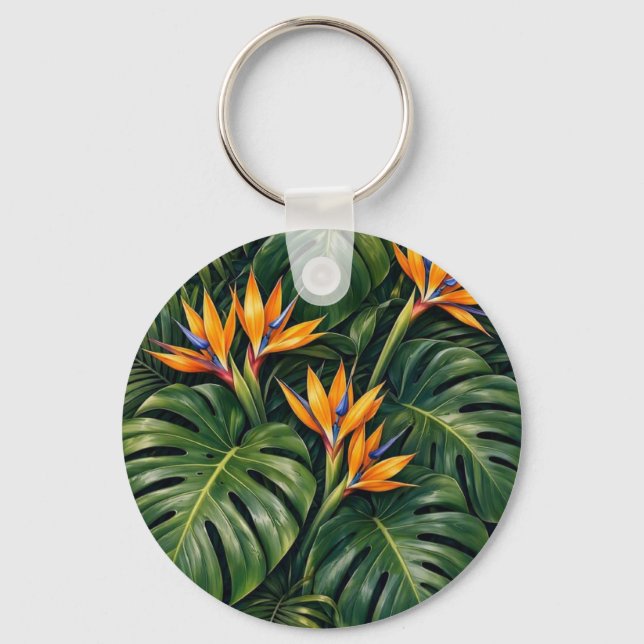 Deep Exotic Jungle Keychain (Front)