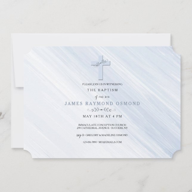 Deep Faith Religious Invitation (Front)