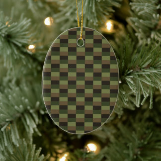 Deep Forest Color Combination Ceramic Tree Decoration