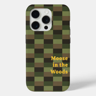 Deep Forest Colour Combination with Yellow iPhone 15 Pro Case