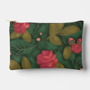 Deep Forest Floral Pouch