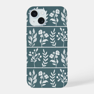 Deep Forest Green Botanical Floral Garden Art iPhone 15 Case