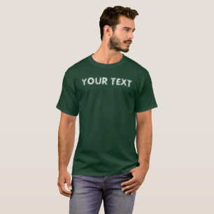 Deep Forest Green Double Sided Men's Basic Dark T-Shirt