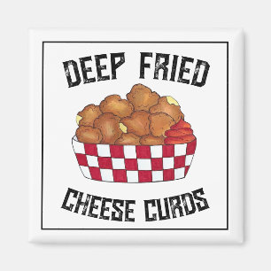 Deep Fried Cheese Curds Minnesota Wisconsin Food  Magnet