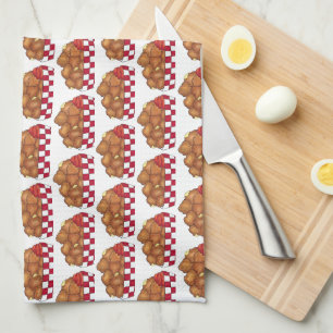 Deep Fried Cheese Curds Minnesota Wisconsin Food Tea Towel