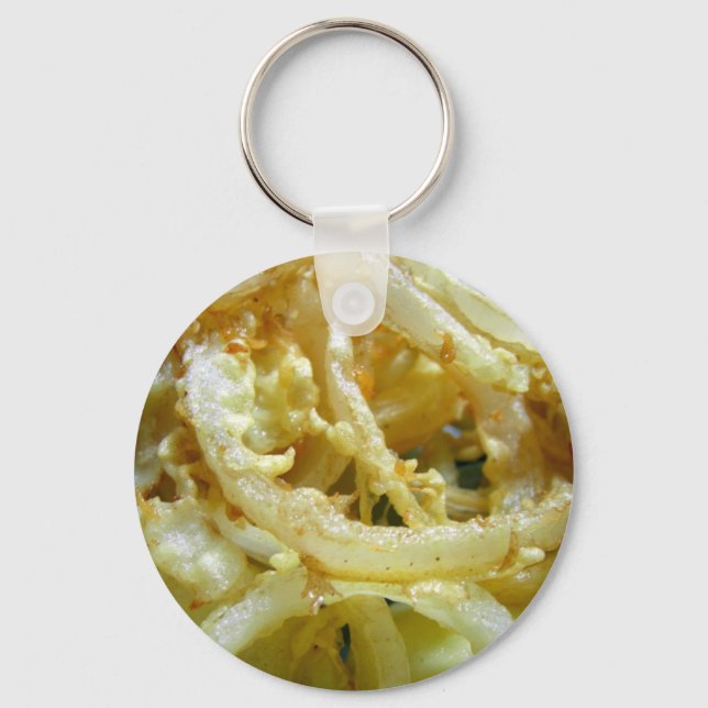 Deep fried onions key ring (Front)