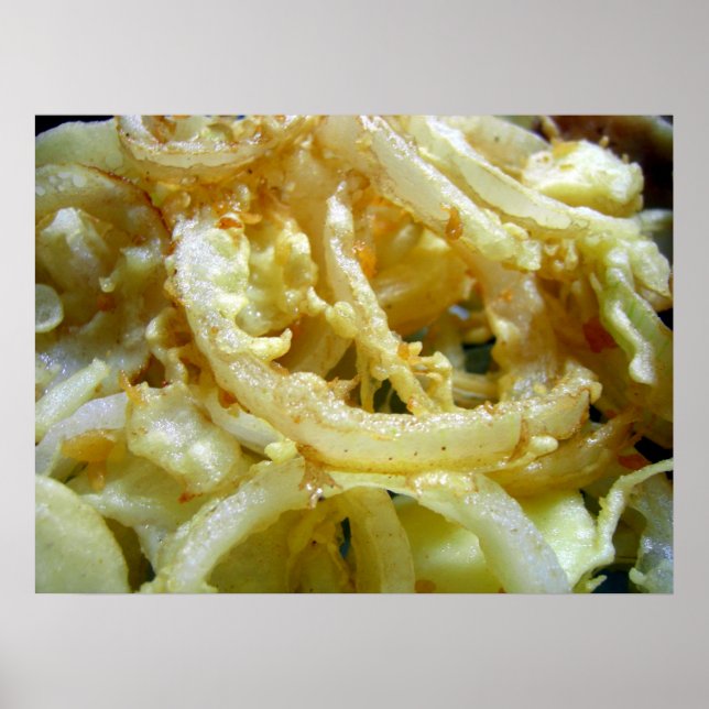 Deep fried onions poster (Front)