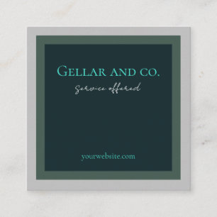 Deep Green Business Card