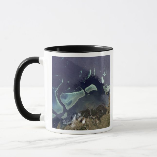 Deep green forest on land mug (Left)