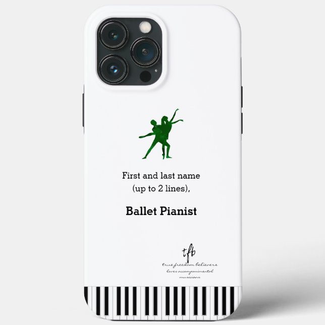 Deep Green I PDD Ballet Pianist Case-Mate iPhone Case (Back)