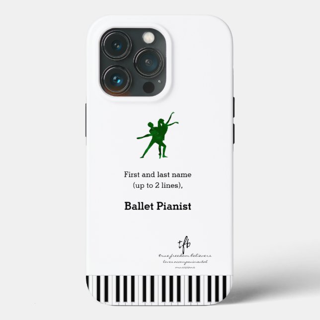 Deep Green I PDD Ballet Pianist Case-Mate iPhone Case (Back)