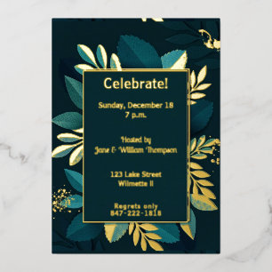 Deep green leafy Gilded