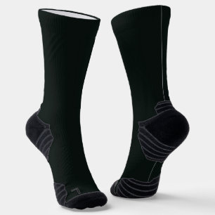 Deep Green Solid Plain Colour Socks