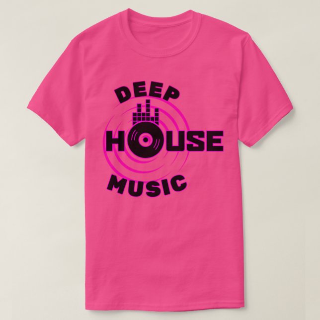 Deep house music 3 T-Shirt (Design Front)