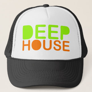 deep house music dj style trucker baseball cap