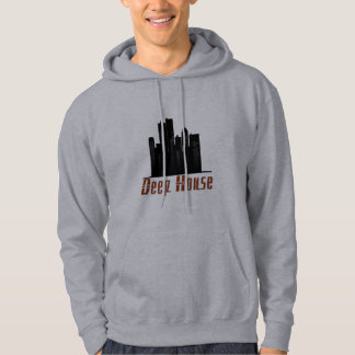 deep house Theme, gray hooded sweatshirt