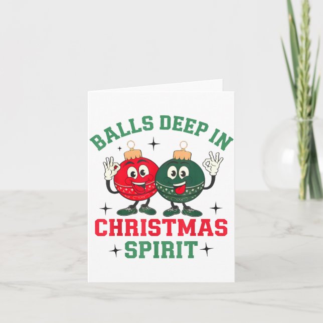 Deep In Christmas Srit  Card (Front)