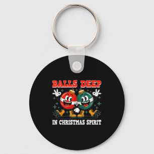 Deep In Christmas Srit Christmas Humorous Festive  Key Ring