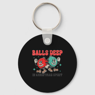 Deep In Christmas Srit Christmas Humorous Festive  Key Ring