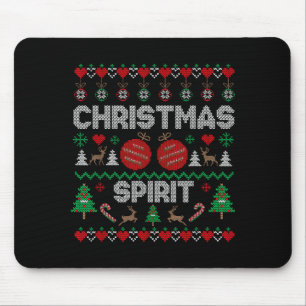 Deep In Christmas Srit Couples Matching Ugly Sweat Mouse Pad