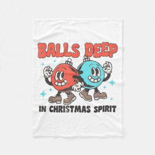 Deep In Christmas Srit Funny Christmas Saying  Fleece Blanket