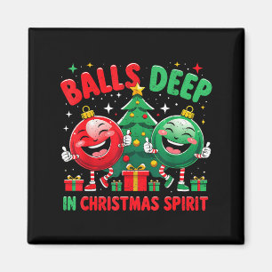 Deep In Christmas Srit Funny Ornament  Magnet