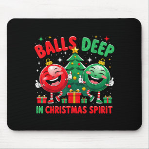 Deep In Christmas Srit Funny Ornament Mouse Pad