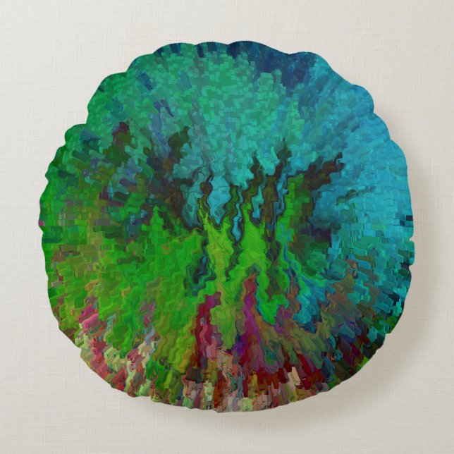 Deep in our Seas.... Round Cushion (Front)