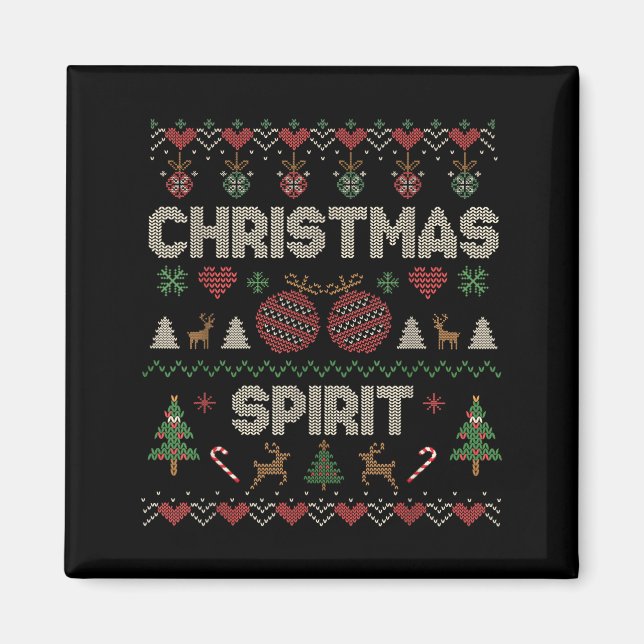 Deep In The Christmas Srit Couple Matching Christm Magnet (Front)