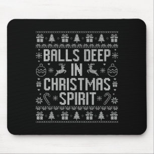 Deep In The Christmas Srit Couples Matching Ugly  Mouse Pad