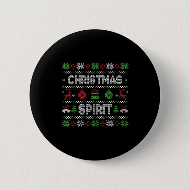 Deep In The Christmas Srit Matching Couples  6 Cm Round Badge (Front)